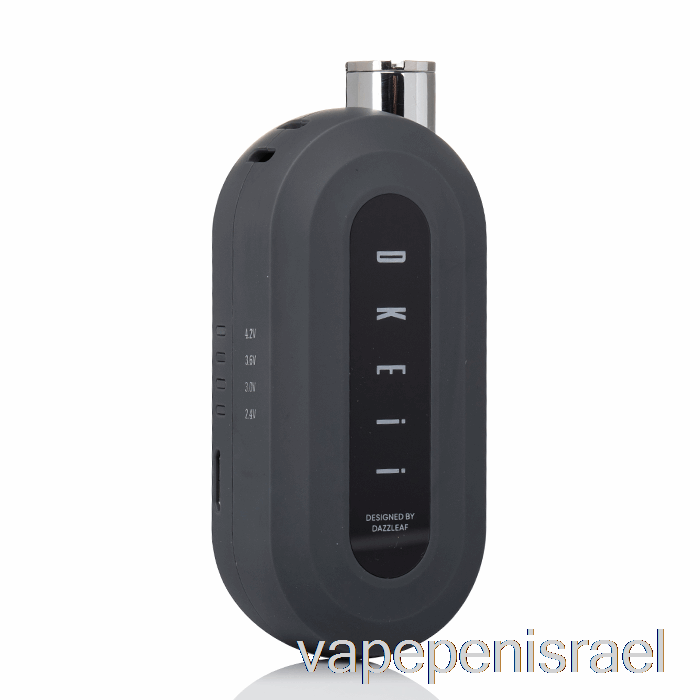 חד פעמי Vape Israel Dazzleaf Dkeii 510 סוללה אפור כהה